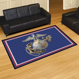 US Marines Logo Area Rug â€“ Nylon 5â€™ x 8â€™