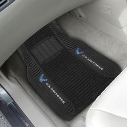 Air Force Deluxe Vinyl/Carpet 2pc Car Floor Mat Set