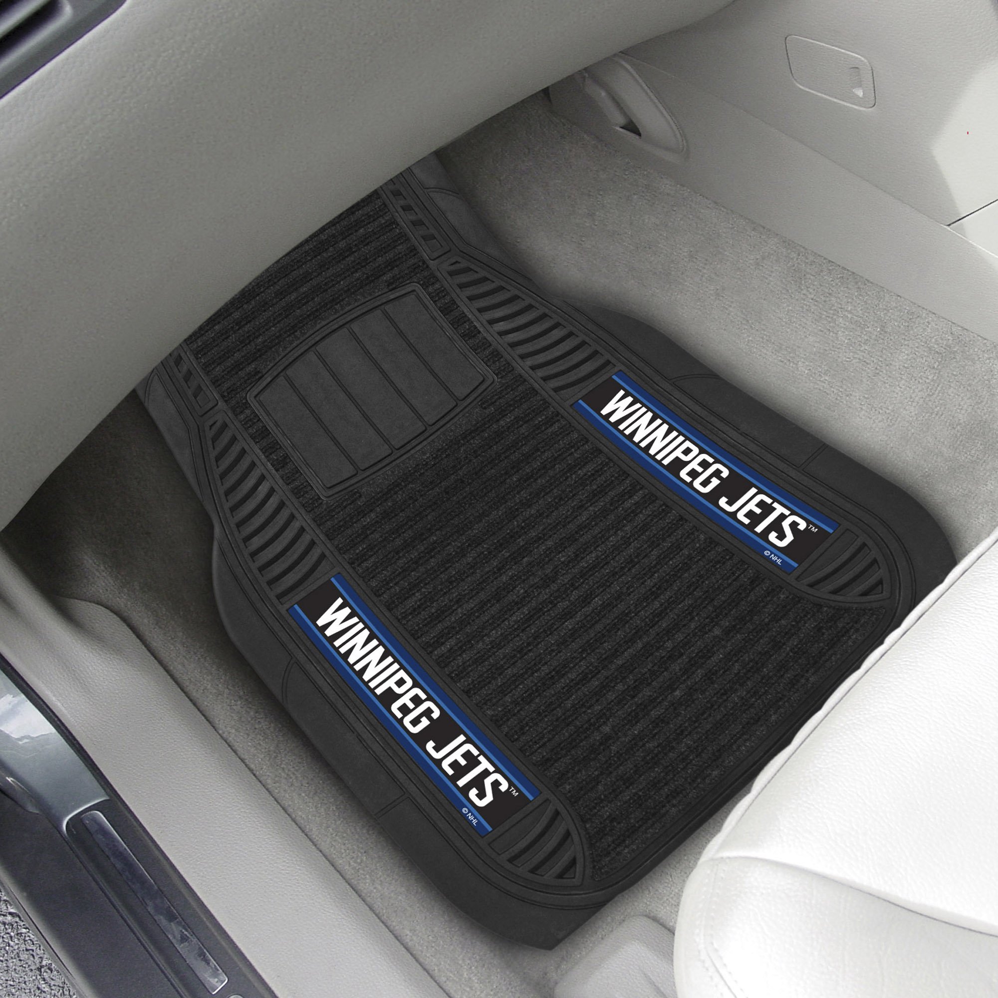 Winnipeg Jets Deluxe Car Mat Set Vinyl & Carpet