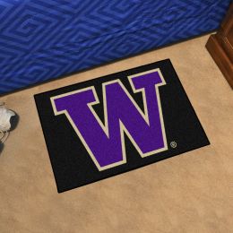 University of Washington Black Starter Doormat - 19x30