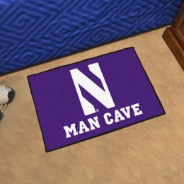 Northwestern Wildcats Man Cave Starter Mat - 19 x 30