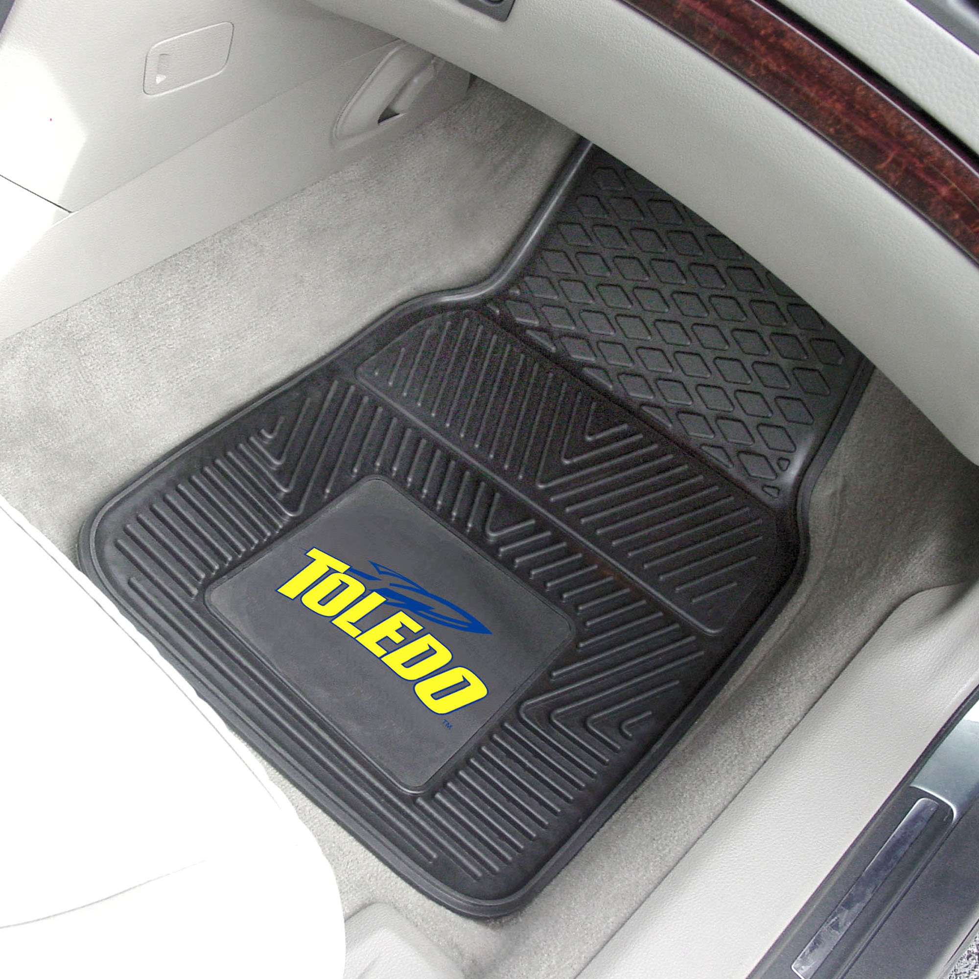 University of Toledo 2pc Vinyl Car Floor Mats - 18" x 27"