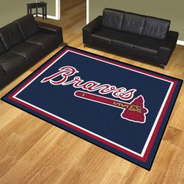 Atlanta Braves Area Rug â€“ 8 x 10 Nylon