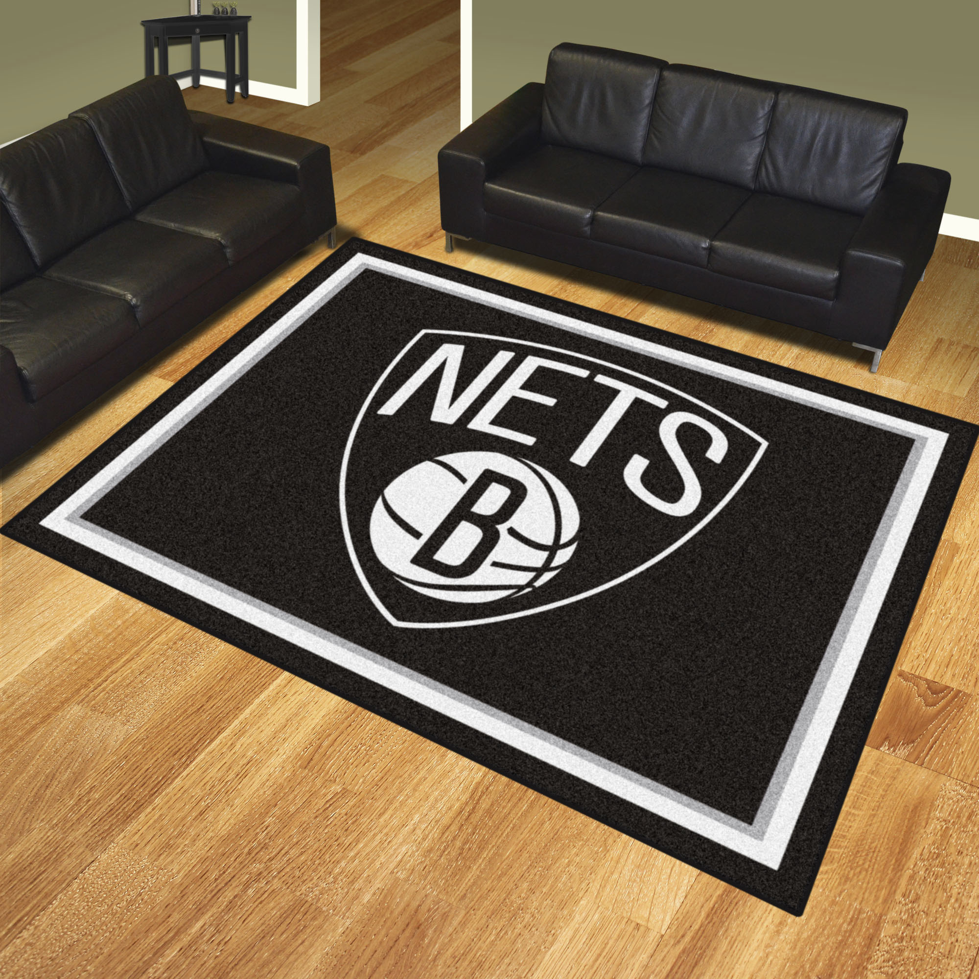 Brooklyn Nets Area Rug â€“ Nylon 8â€™ x 10â€™