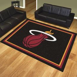 Miami Heat Area Rug â€“ Nylon 8â€™ x 10â€™