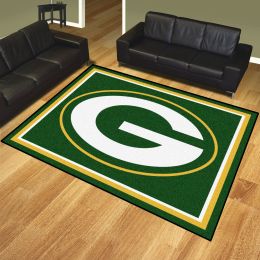 Green Bay Packers Area Rug â€“ Nylon 8â€™ x 10â€™