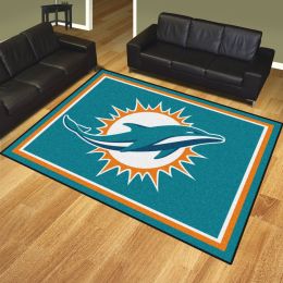 Miami Dolphins Area Rug â€“ Nylon 8â€™ x 10â€™