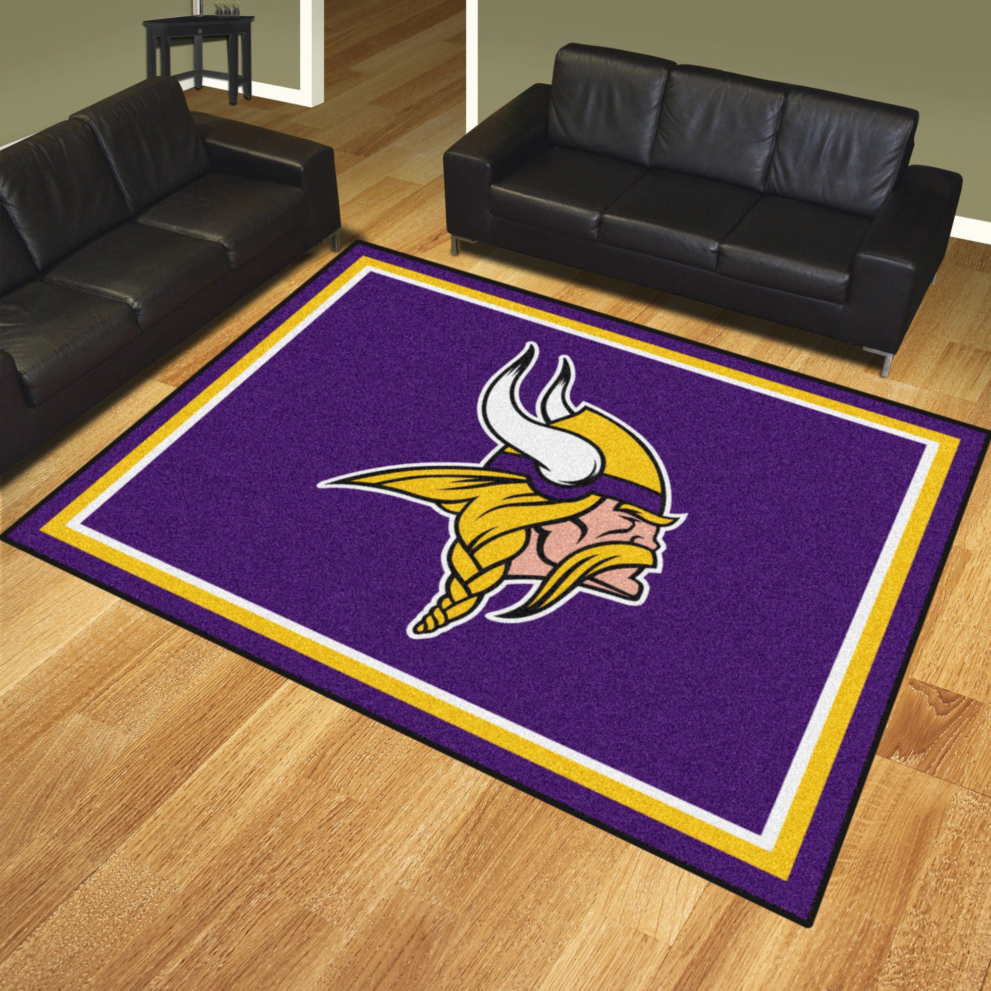 Minnesota Vikings Area Rug â€“ Nylon 8â€™ x 10â€™