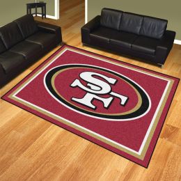 San Francisco 49ers Area Rug â€“ Nylon 8â€™ x 10â€™