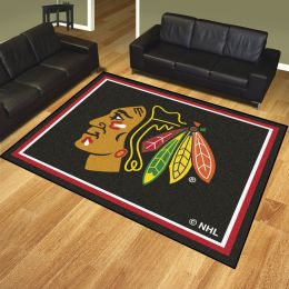 Chicago Blackhawks 1/4" Plush Area Rug â€“ Nylon 8â€™ x 10â€™