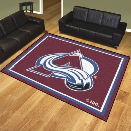 Colorado Avalanche 1/4" Plush Area Rug â€“ Nylon 8â€™ x 10â€™