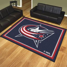 Columbus Blue Jackets 1/4" Plush Area Rug â€“ Nylon 8â€™ x 10â€™