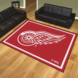 Detroit Red Wings 1/4" Plush Area Rug â€“ Nylon 8â€™ x 10â€™