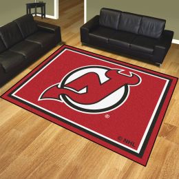 New Jersey Devils 1/4" Plush Area Rug â€“ Nylon 8â€™ x 10â€™