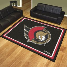 Ottawa Senators 1/4" Plush Area Rug â€“ Nylon 8â€™ x 10â€™