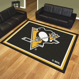 Pittsburgh Penguins 1/4" Plush Area Rug – Nylon 8’ x 10’