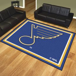 St Louis Blues 1/4" Plush Area Rug â€“ Nylon 8â€™ x 10â€™