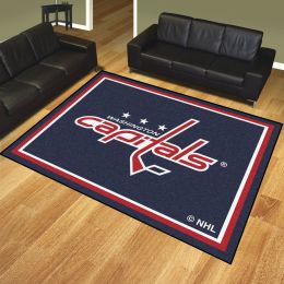 Washington Capitals 1/4" Plush Area Rug â€“ Nylon 8â€™ x 10â€™