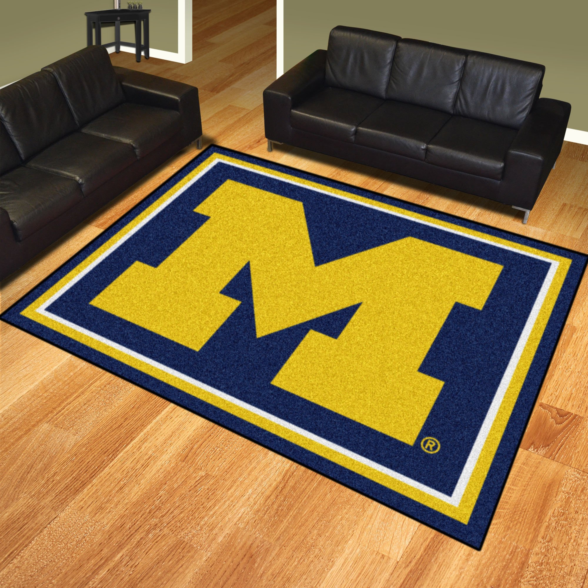 University of Michigan Wolverines Area Rug - Nylon 8' x 10'