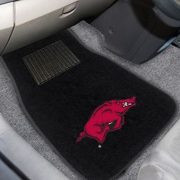University of Arkansas Embroidered Car Mat Set - Carpet