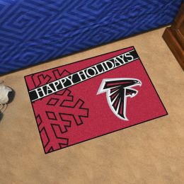 Falcons Happy Holiday Starter Doormat - 19 x 30