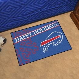 Bills Happy Holiday Starter Doormat - 19 x 30