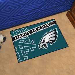 Eagles Happy Holiday Starter Doormat - 19 x 30