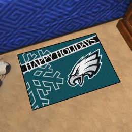 Eagles Happy Holiday Starter Doormat - 19 x 30