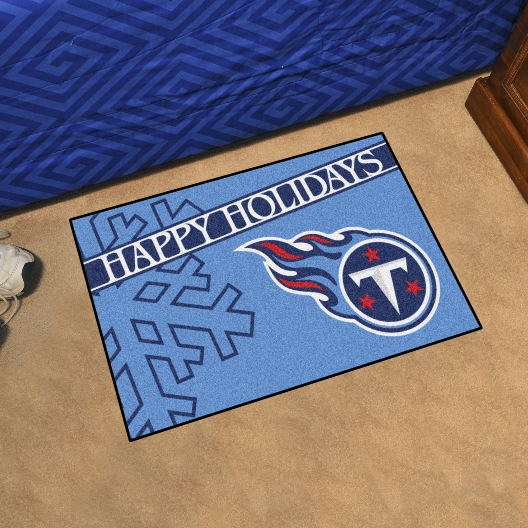 Titans Happy Holiday Starter Doormat - 19 x 30