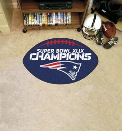 New England Patriots Super Bowl XLIX Champs Ball Shaped Area Rugs