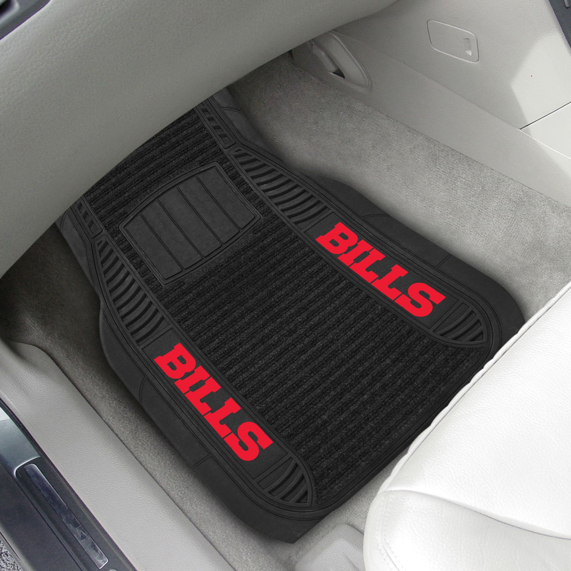 Buffalo Bills Deluxe Car Mat Set Vinyl & Carpet