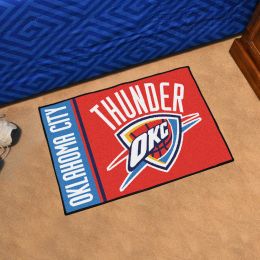 Oklahoma City Thunder Logo Inspired Starter Doormat - 19x30