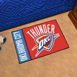 Oklahoma City Thunder Logo Inspired Starter Doormat - 19x30