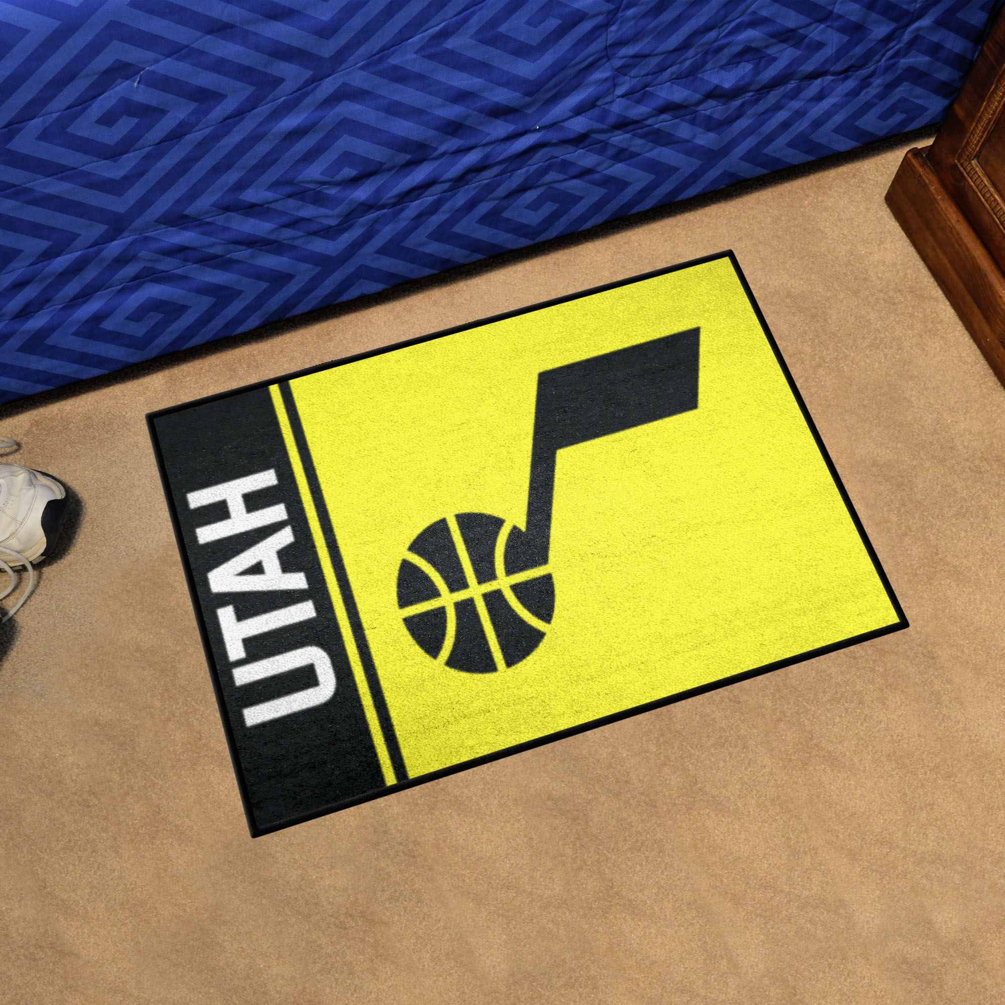 Utah Jazz Helmet Starter Doormat - 19 x 30