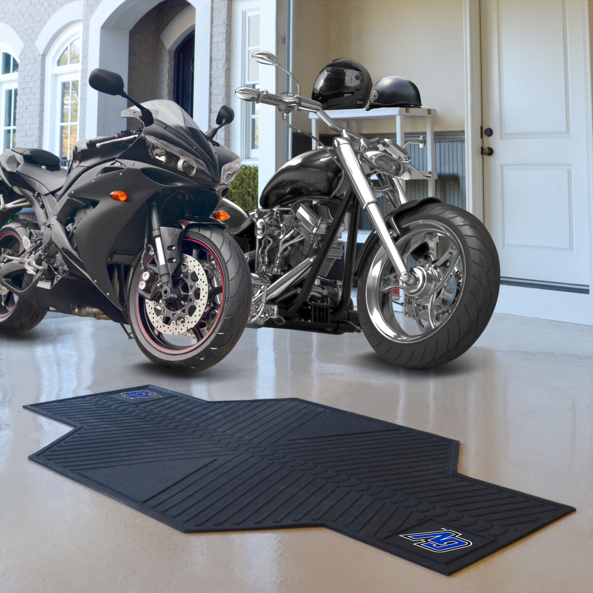 Grand Valley State Lakers Motorcycle Mat - Vinyl