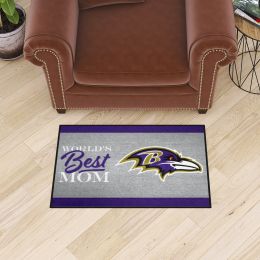 Baltimore Ravens World’s Best Mom Starter Doormat - 19 x 30