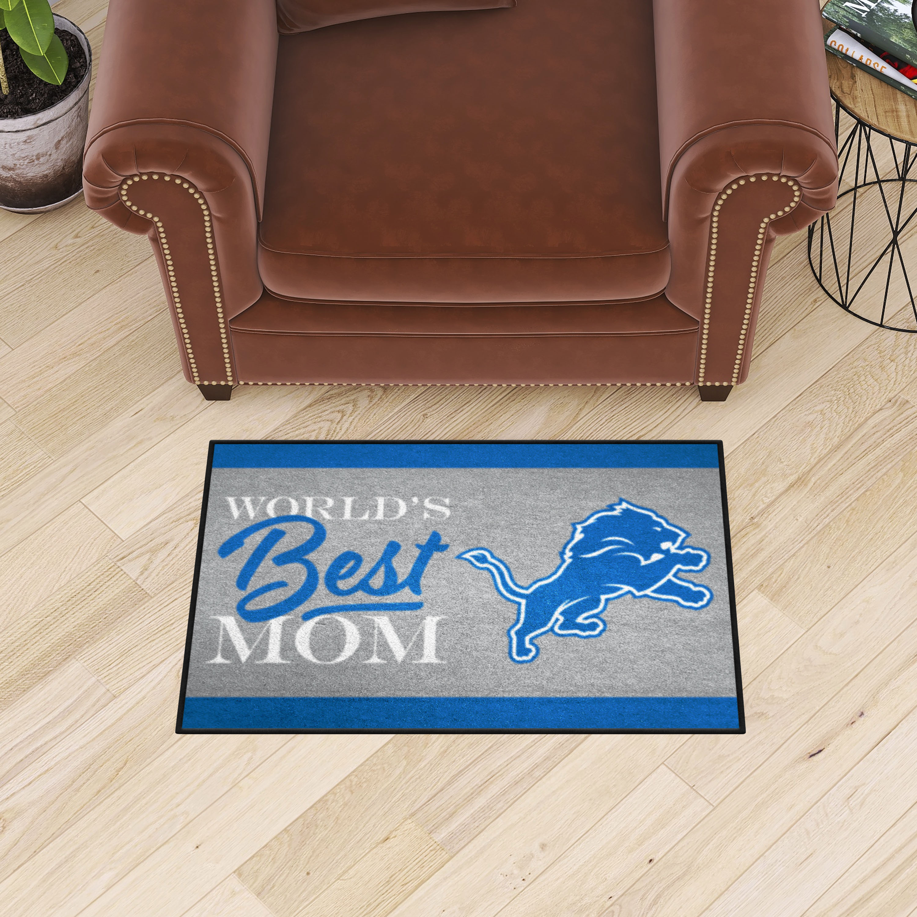 Detroit Lions Worldâ€™s Best Mom Starter Doormat - 19 x 30