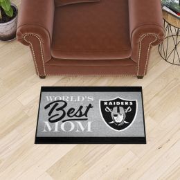 Oakland Raiders World’s Best Mom Starter Doormat - 19 x 30