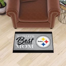 Pittsburgh Steelers Worldâ€™s Best Mom Starter Doormat - 19 x 30