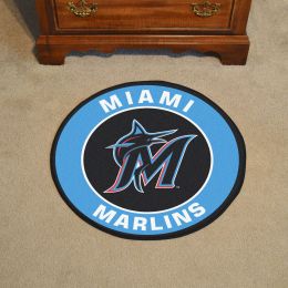 Miami Marlins Roundel Area Rug â€“ Nylon