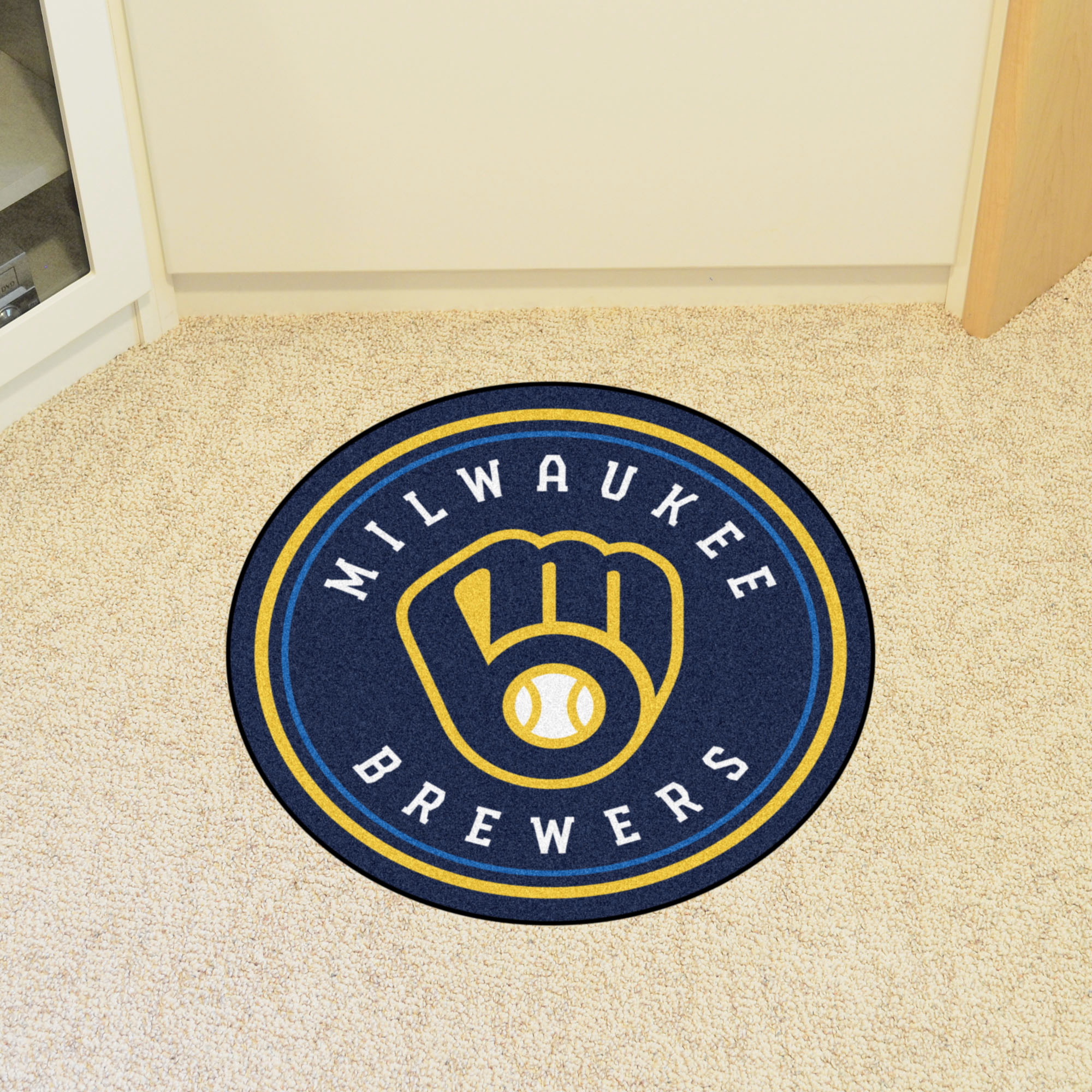 Milwaukee Brewers Roundel Area Rug – Nylon