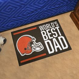 Cleveland Browns Worldâ€™s Best Dad Starter Doormat - 19 x 30