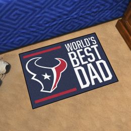 Houston Texans Worldâ€™s Best Dad Starter Doormat - 19 x 30