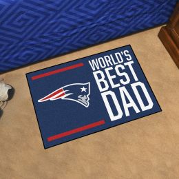 New England Patriots Worldâ€™s Best Dad Starter Doormat - 19 x 30