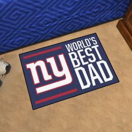 New York Giants Worldâ€™s Best Dad Starter Doormat - 19 x 30