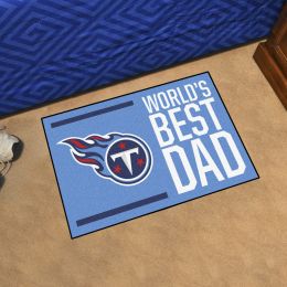 Tennessee Titans Worldâ€™s Best Dad Starter Doormat - 19 x 30