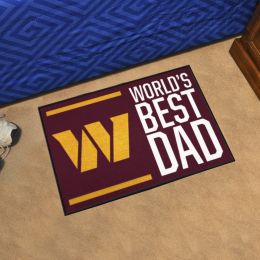 Washington Commanders World’s Best Dad Starter Doormat - 19 x 30