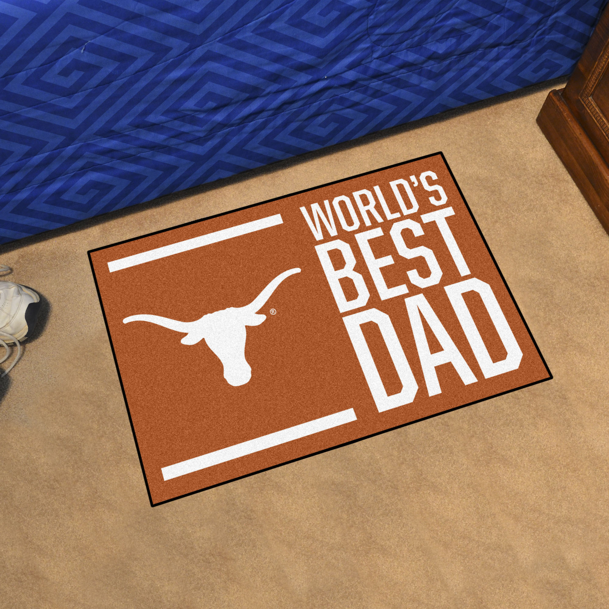 Texas Longhorns Worldâ€™s Best Dad Starter Doormat - 19 x 30