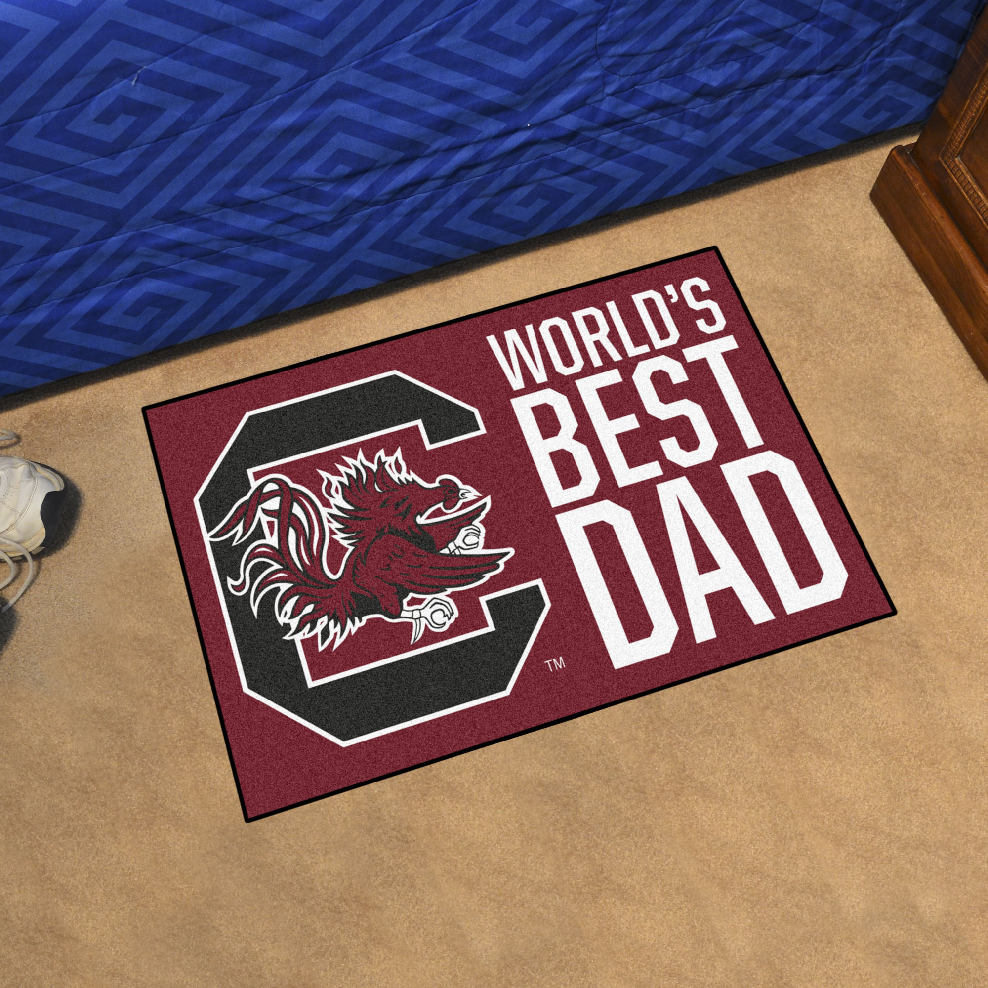 South Carolina Gamecocks Worldâ€™s Best Dad Starter Doormat - 19 x 30