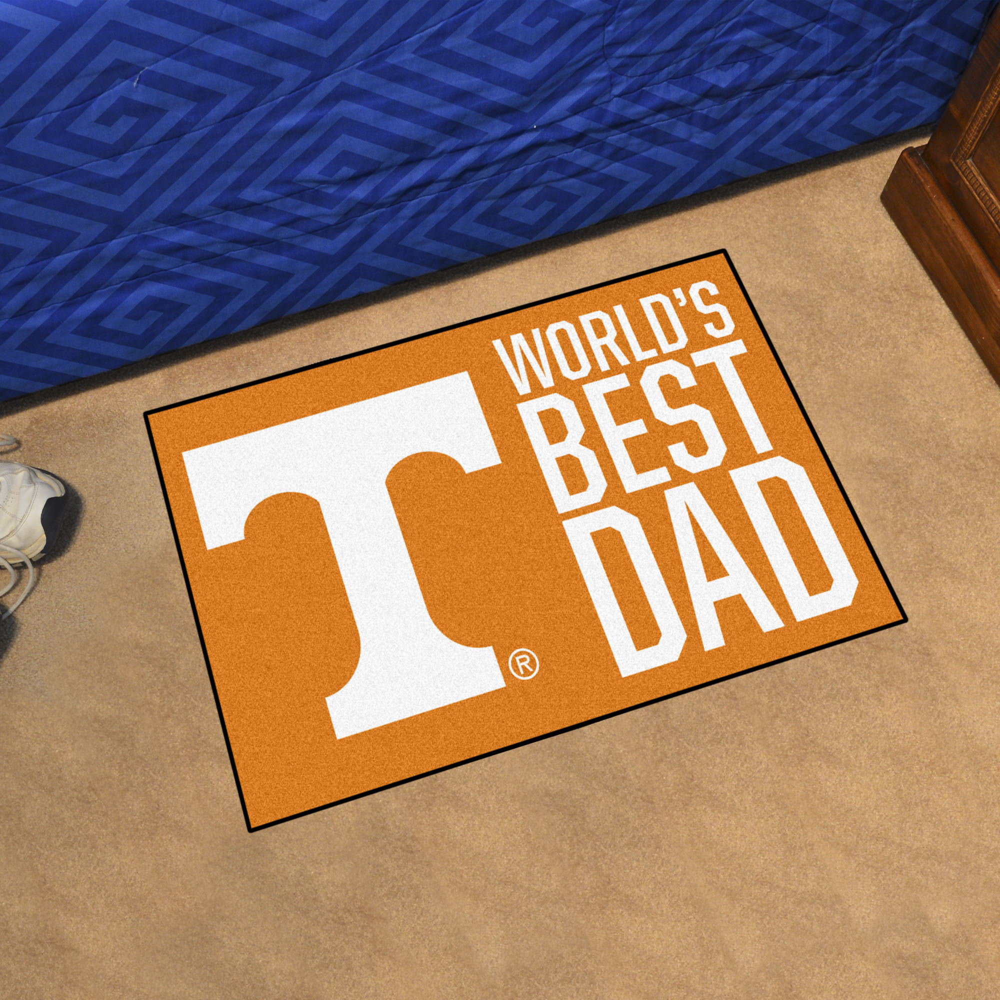 Tennessee Volunteers & Lady Volunteers Worldâ€™s Best Dad Starter Doormat - 19 x 30